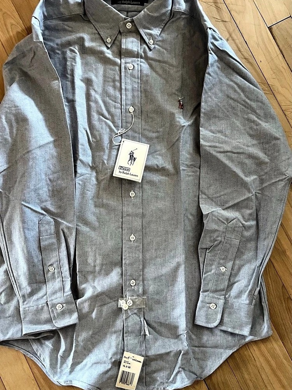 Vintage light blue grey (905) Oxford 1990’s Polo by Ralph Lauren Button Down